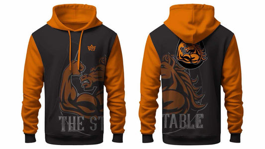 The Stable Black and Orange Hoodie